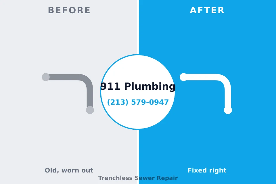 Before and after: plumbing repair Kenmare, ND